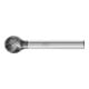 PFERD TOOLS Hartmetall Frässtift Kugel KUD Ø 12x10mm Schaft-Ø 6mm Z3P universal mittel kreuzverzahnt HICOAT