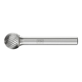PFERD TOOLS Hartmetall Frässtift Kugel KUD Ø 12x10mmSchaft-Ø 6 mm Z3 universal mittel