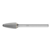 PFERD TOOLS Hartmetall Frässtift Rundbogen RBF Ø 06x13 mm Schaft-Ø 3 mm Z5 universal fein