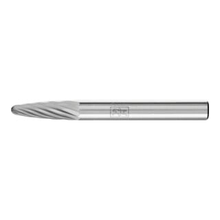 PFERD TOOLS Hartmetall Frässtift Rundbogen RBF Ø 06x18 mm Schaft-Ø 6 mm Z3 universal mittel