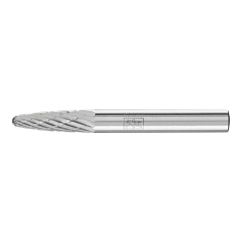 PFERD TOOLS Hartmetall Frässtift Rundbogen RBF Ø 06x18 mm Schaft-Ø 6 mm Z3P universal mittel kreuzverzahnt