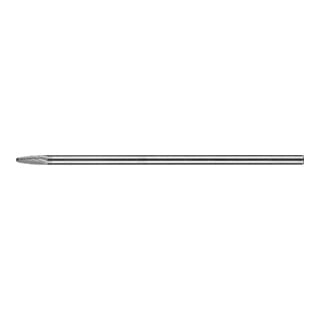 PFERD TOOLS Hartmetall Frässtift Rundbogen RBF Ø 06x18mm Schaft-Ø 6x150mm Z3P universal mittel kreuzverzahnt