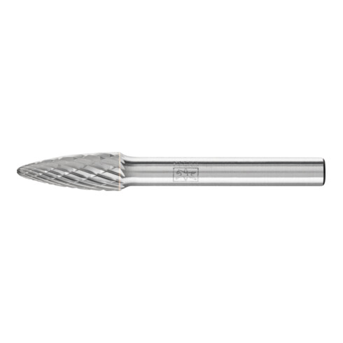 PFERD TOOLS Hartmetall Frässtift Rundbogen RBF Ø 08x20mm Schaft-Ø 6 mm Z3P universal mittel kreuzverzahnt