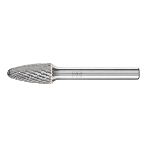PFERD TOOLS Hartmetall Frässtift Rundbogen RBF Ø 10x20mm Schaft-Ø 6 mm Z3P universal mittel kreuzverzahnt