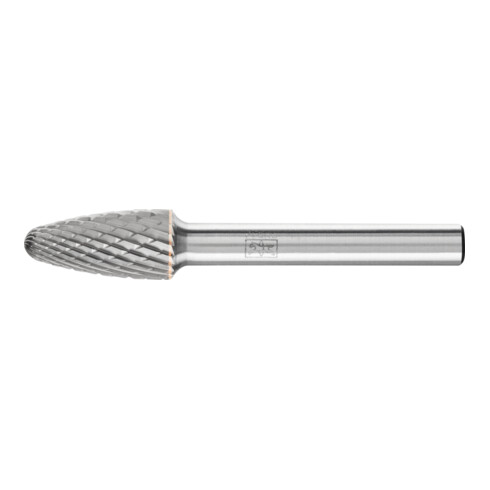 PFERD TOOLS Hartmetall Frässtift Rundbogen RBF Ø 10x20mm Schaft-Ø 6 mm Z4 universal mittel fein
