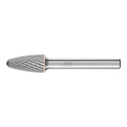 PFERD TOOLS Hartmetall Frässtift Rundbogen RBF Ø 10x20mm Schaft-Ø 6 mm Z4 universal mittel fein