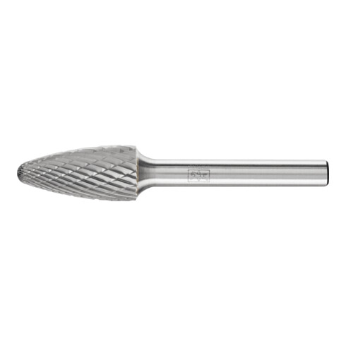PFERD TOOLS Hartmetall Frässtift Rundbogen RBF Ø 12x25 mm Schaft-Ø 6 mm Z3P universal mittel kreuzverzahnt
