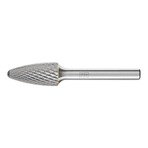 PFERD TOOLS Hartmetall Frässtift Rundbogen RBF Ø 12x25 mm Schaft-Ø 6 mm Z4 universal mittel fein