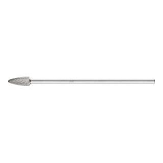 PFERD TOOLS Hartmetall Frässtift Rundbogen RBF Ø 12x25mm Schaft-Ø 6x150mm Z3P universal mittel kreuzverzahnt