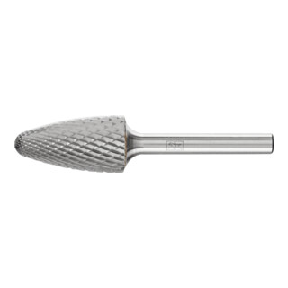 PFERD TOOLS Hartmetall Frässtift Rundbogen RBF Ø 16x30mm Schaft-Ø 6 mm Z4 universal mittel fein
