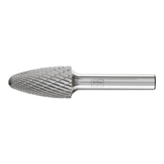 PFERD TOOLS Hartmetall Frässtift Rundbogen RBF Ø 16x30mm Schaft-Ø 8 mm Z3P universal mittel kreuzverzahnt