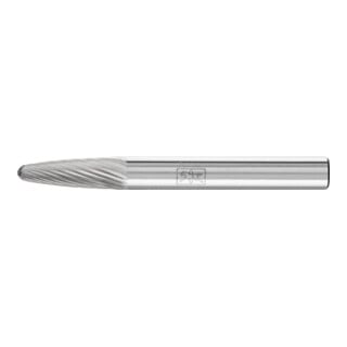 PFERD TOOLS Hartmetall Frässtift Rundbogen RBF Ø 06x18 mm Schaft-Ø 6 mm Z5 universal fein