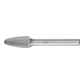 PFERD TOOLS Hartmetall Frässtift Rundbogen RBF Ø 10x20mm Schaft-Ø 6 mm Z5 universal fein