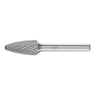PFERD TOOLS Hartmetall Frässtift Rundbogen RBF Ø 12x25 mm Schaft-Ø 6 mm Z3P universal mittel kreuzverzahnt