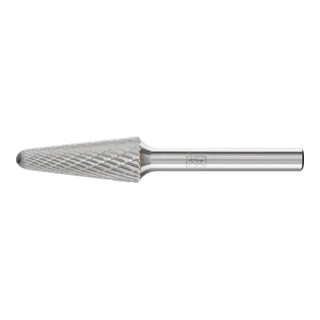 PFERD TOOLS Hartmetall Frässtift Rundkegel KEL Ø 12x30mm Schaft-Ø 6 mm Z3P universal mittel kreuzverzahnt