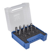 PFERD TOOLS Hartmetall Frässtift Set 1500 Zahnung 3 PLUS/Z5 22-tlg. Ø 16/12/10/8/6/3/2mm Schaft-Ø 6mm universal mittel fein