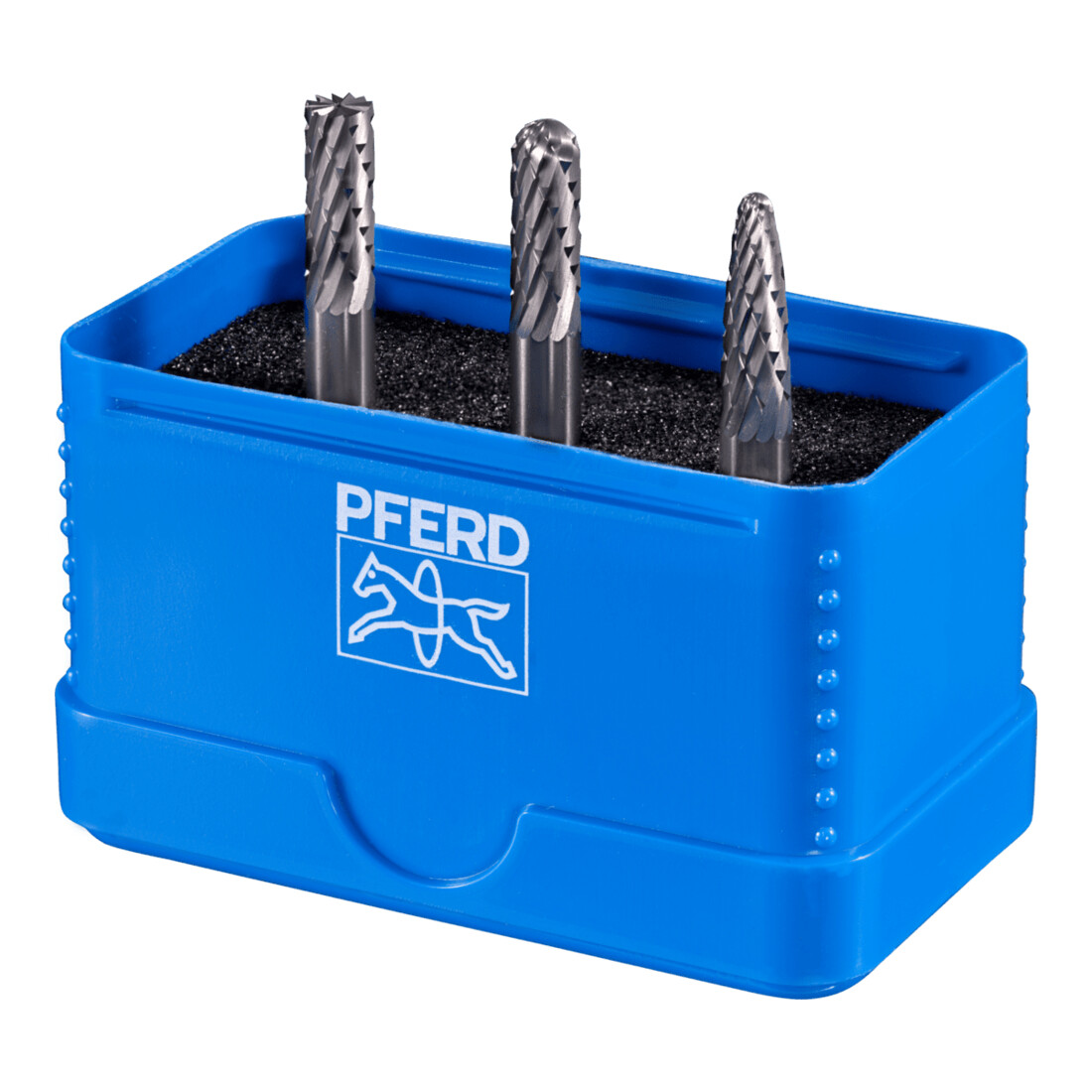 PFERD TOOLS Hartmetall Frässtift Set 1505 Zahnung 3 PLUS 3-tlg. Ø 6mm Schaft-Ø 6mm universal mittel kreuzverzahnt