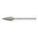 PFERD TOOLS Hartmetall Frässtift Spitzbogen SPG Ø 06x13 mm Schaft-Ø 3 mm Z3P universal mittel kreuzverzahnt-1