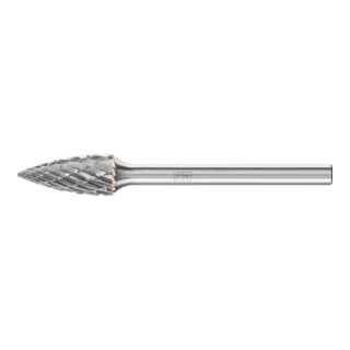 PFERD TOOLS Hartmetall Frässtift Spitzbogen SPG Ø 06x13 mm Schaft-Ø 3 mm Z3P universal mittel kreuzverzahnt