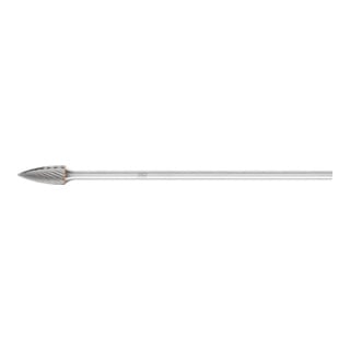 PFERD TOOLS Hartmetall Frässtift Spitzbogen SPG Ø 06x13 mm Schaft-Ø 3x75 mm Z5 universal fein