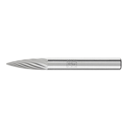 PFERD TOOLS Hartmetall Frässtift Spitzbogen SPG Ø 06x18 mm Schaft-Ø 6 mm Z3 universal mittel