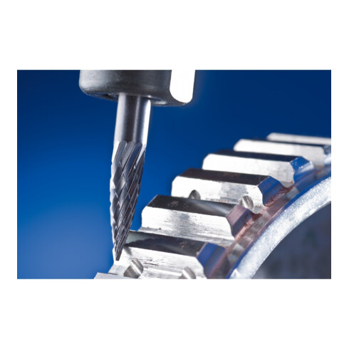PFERD TOOLS Hartmetall Frässtift Spitzbogen SPG Ø 06x18mm Schaft-Ø 6mm Z3P universal mittel kreuzverzahnt HICOAT