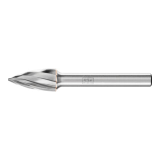 PFERD TOOLS Hartmetall Frässtift Spitzbogen SPG Ø 10x20mm Schaft-Ø 6 mm Z1 universal grob