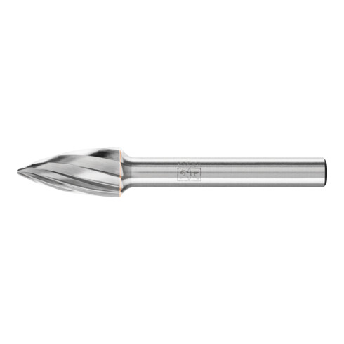 PFERD TOOLS Hartmetall Frässtift Spitzbogen SPG Ø 10x20mm Schaft-Ø 6 mm Z1 universal grob