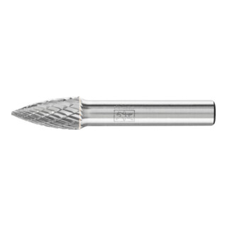 PFERD TOOLS Hartmetall Frässtift Spitzbogen SPG Ø 10x20mm Schaft-Ø 8 mm Z3P universal mittel kreuzverzahnt