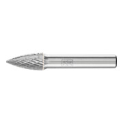 PFERD TOOLS Hartmetall Frässtift Spitzbogen SPG Ø 10x20mm Schaft-Ø 8 mm Z3P universal mittel kreuzverzahnt