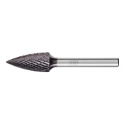PFERD TOOLS Hartmetall Frässtift Spitzbogen SPG Ø 12x25mm Schaft-Ø 6mm Z3P universal mittel kreuzverzahnt HICOAT