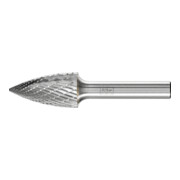 PFERD TOOLS Hartmetall Frässtift Spitzbogen SPG Ø 16x30mm Schaft-Ø 8 mm Z3P universal mittel kreuzverzahnt