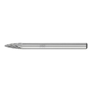 PFERD TOOLS Hartmetall Frässtift Spitzbogen SPG Ø 03x07 mm Schaft-Ø 3 mm Z3P universal mittel kreuzverzahnt