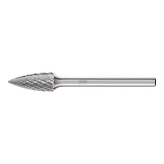 PFERD TOOLS Hartmetall Frässtift Spitzbogen SPG Ø 06x13 mm Schaft-Ø 3 mm Z4 universal mittel fein