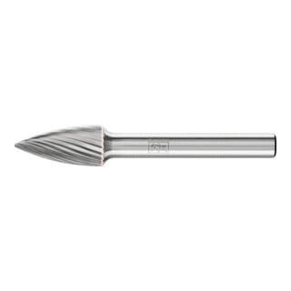 PFERD TOOLS Hartmetall Frässtift Spitzbogen SPG Ø 10x20mm Schaft-Ø 6 mm Z3 universal mittel