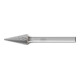 PFERD TOOLS Hartmetall Frässtift Spitzkegel SKM Ø 10x20mm Schaft-Ø 6 mm Z4 universal mittel fein-1