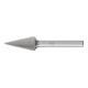 PFERD TOOLS Hartmetall Frässtift Spitzkegel SKM Ø 12x25 mm Schaft-Ø 6 mm Z4 universal mittel fein-1
