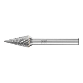 PFERD TOOLS Hartmetall Frässtift Spitzkegel SKM Ø 10x20mm Schaft-Ø 6 mm Z3P universal mittel kreuzverzahnt