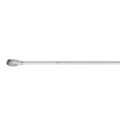 PFERD TOOLS Hartmetall Frässtift Tropfen TRE Ø 06x10mm Schaft-Ø 3x75 mm Z3P universal mittel kreuzverzahnt