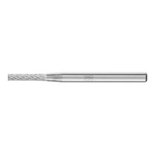 PFERD TOOLS Hartmetall Frässtift Zylinder ZYA Ø 02x10mm Schaft-Ø 3 mm Z4 universal mittel fein