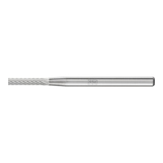 PFERD TOOLS Hartmetall Frässtift Zylinder ZYA Ø 02x10mm Schaft-Ø 3 mm Z5 universal fein