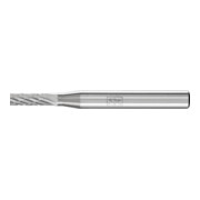 PFERD TOOLS Hartmetall Frässtift Zylinder ZYA Ø 04x13 mm Schaft-Ø 6 mm Z3P universal mittel kreuzverzahnt