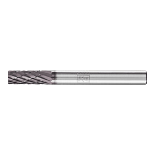 PFERD TOOLS Hartmetall Frässtift Zylinder ZYA Ø 06x16mm Schaft-Ø 6mm Z3P universal mittel kreuzverzahnt HICOAT