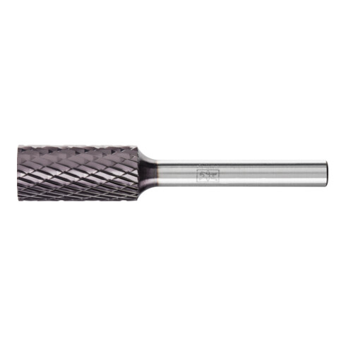 PFERD TOOLS Hartmetall Frässtift Zylinder ZYA Ø 12x25mm Schaft-Ø 6mm Z3P universal mittel kreuzverzahnt HICOAT