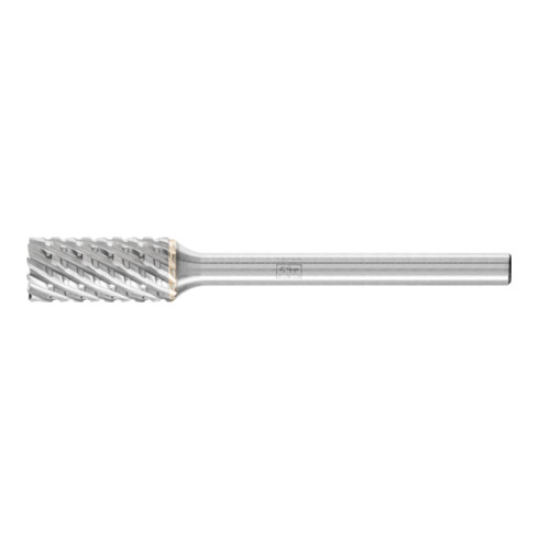 PFERD TOOLS Hartmetall Frässtift Zylinder ZYAS stirnverzahnt 06x13mm Schaft-Ø 3mm TITANIUM für Titan