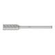 PFERD TOOLS Hartmetall Frässtift Zylinder ZYAS stirnverzahnt 06x13mm Schaft-Ø 3mm TITANIUM für Titan