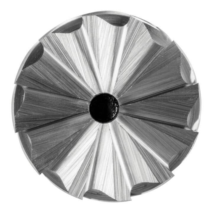 PFERD TOOLS Hartmetall Frässtift Zylinder ZYAS stirnverzahnt 06x13mm Schaft-Ø 3mm TITANIUM für Titan