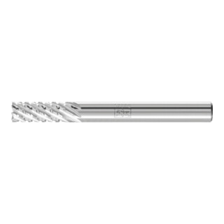 PFERD TOOLS Hartmetall Frässtift Zylinder ZYAS stirnverzahnt 06x16mm Schaft-Ø 6mm TITANIUM für Titan