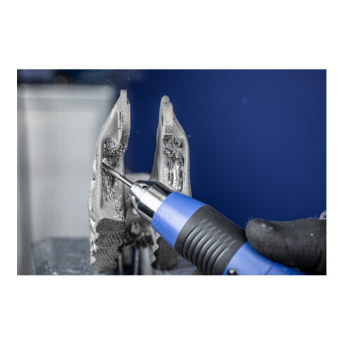 PFERD TOOLS Hartmetall Frässtift Zylinder ZYAS stirnverzahnt 06x16mm Schaft-Ø 6mm TITANIUM für Titan