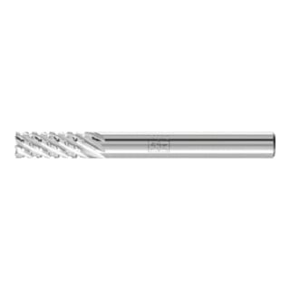 PFERD TOOLS Hartmetall Frässtift Zylinder ZYAS stirnverzahnt 06x16mm Schaft-Ø 6mm TITANIUM für Titan